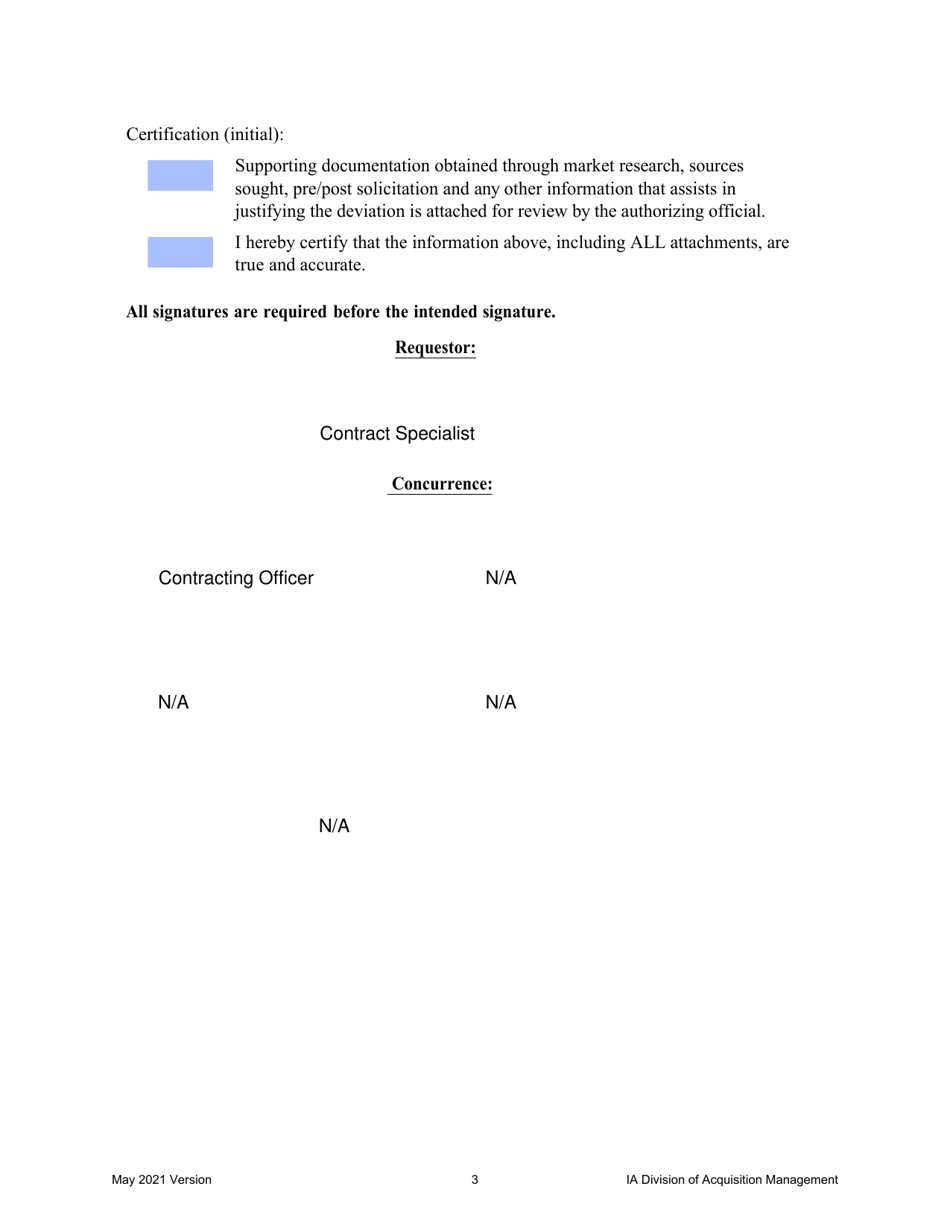 Approved Deviation From the Buy-Indian Act, Page 3