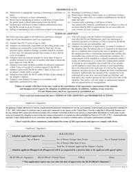 BLM Form 4710-10 Application for Adoption &amp; Sale of Wild Horses or Burros, Page 4