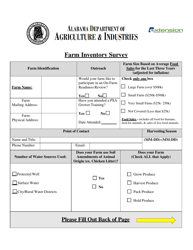 Farm Inventory Survey - Alabama
