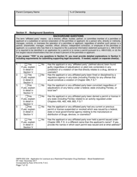 Form DBPR-DDC-234 &quot;Application for a Restricted Prescription Drug Distributor - Blood Establishment&quot; - Florida, Page 7