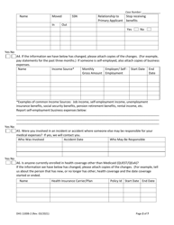 Form DHS1100B-2 Medical Assistance Renewal Form for Magi-Excepted Households - Hawaii, Page 2