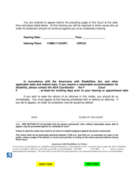 Form 5C-P-403 Notice of Temporary Restraining Order and Notice of Hearing - Hawaii, Page 2