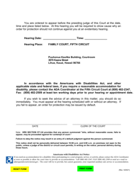 Form 5C-P-405 Notice of Temporary Restraining Order and Notice of Hearing - Hawaii, Page 2