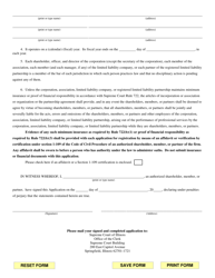 Application for Certificate of Registration - Illinois, Page 2