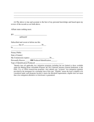 Form 1 Loss Mitigation Affidavit - Illinois, Page 2