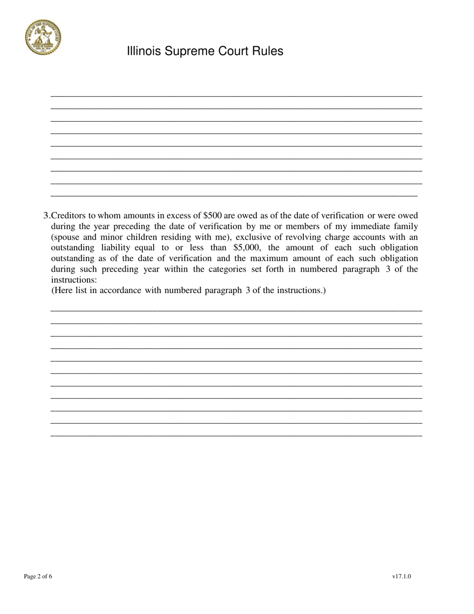 Statement Required of Members of the Judiciary of the State of Illinois - Illinois, Page 2