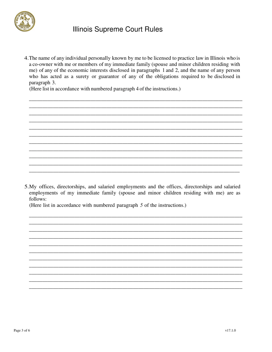 Statement Required of Members of the Judiciary of the State of Illinois - Illinois, Page 3