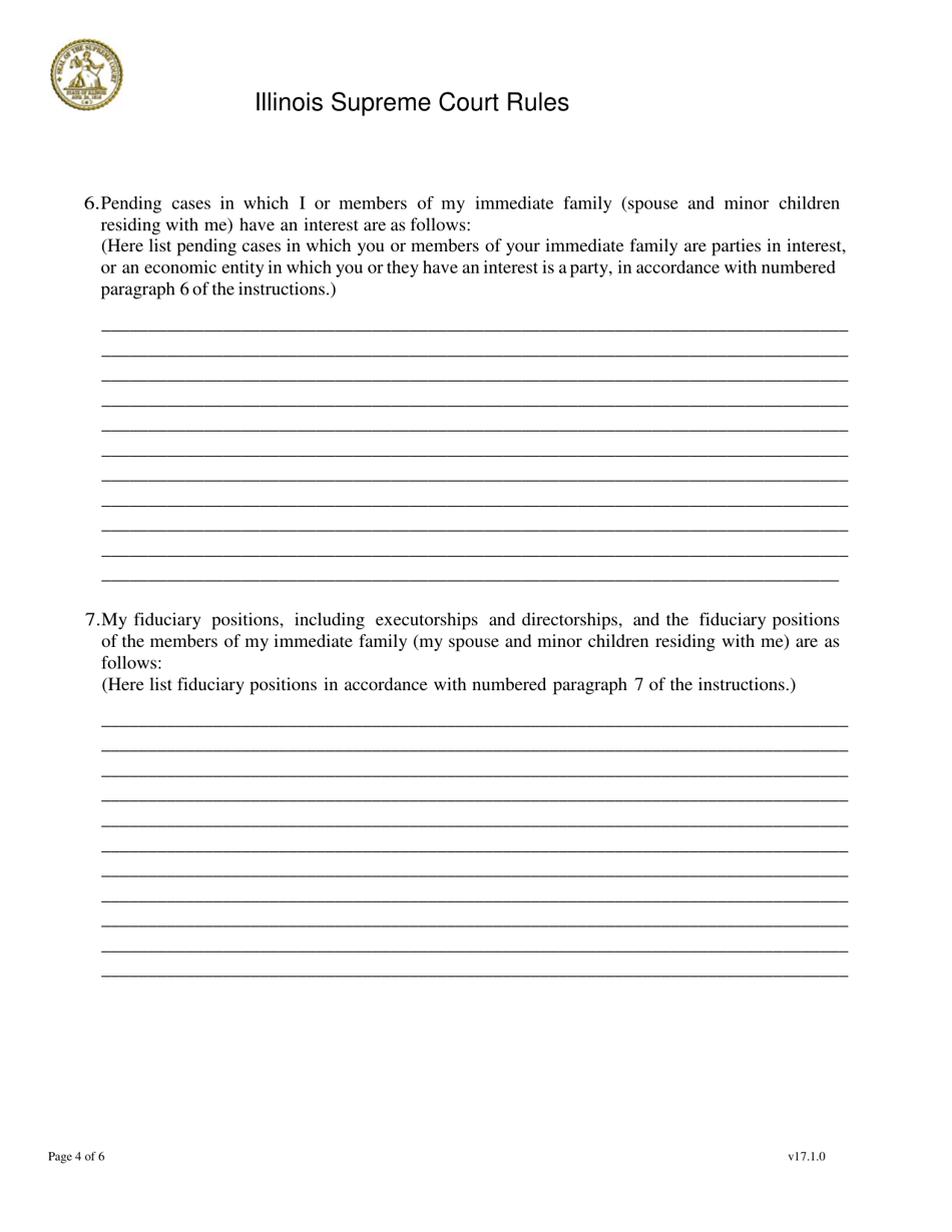 Statement Required of Members of the Judiciary of the State of Illinois - Illinois, Page 4
