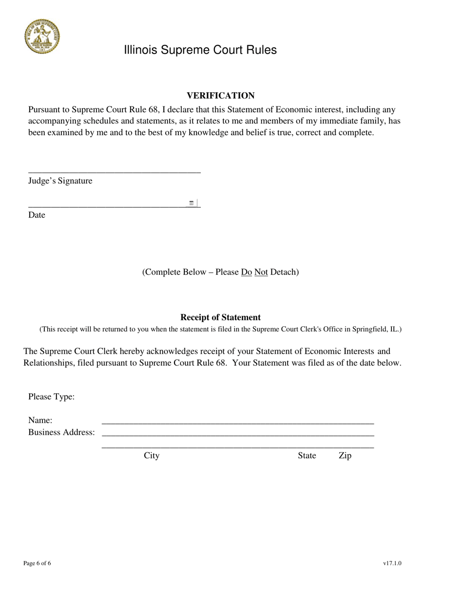 Statement Required of Members of the Judiciary of the State of Illinois - Illinois, Page 6