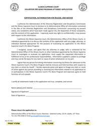 Form ISC-VQ100.3 Volunteer Pro Bono Program Attorney Application - Illinois, Page 3