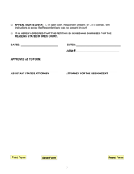 Order for Administration of Authorized Involuntary Treatment (Medication) - Illinois, Page 3