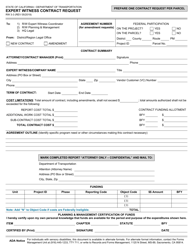 Form RW3-3 &quot;Expert Witness Contract Request&quot; - California