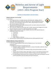 2015-2016 Cub Scout Requirements - Boy Scouts of America, Page 27