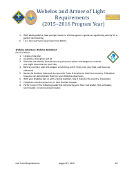 2015-2016 Cub Scout Requirements - Boy Scouts of America, Page 29