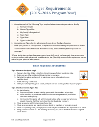 2015-2016 Cub Scout Requirements - Boy Scouts of America, Page 3