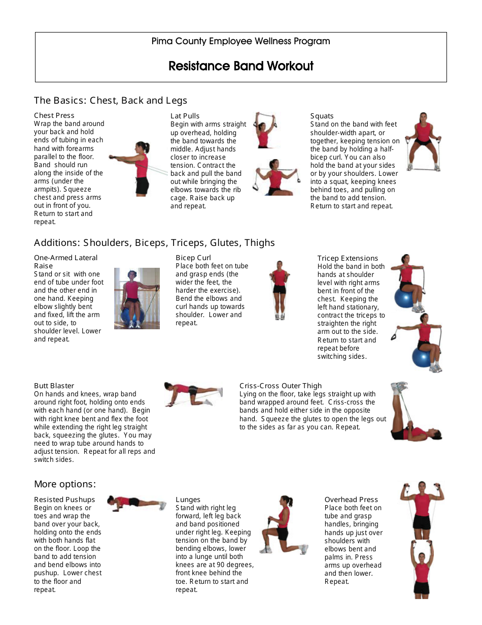 Printable Resistance Band Exercise Chart Pdf - Resistance Band ...