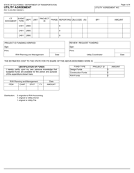 Form RW13-05 Utility Agreement - California, Page 4