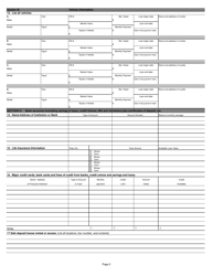 Form CE-3 Financial Information Statement - Individuals - Kansas, Page 2