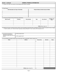 Form CE-2 Financial Information Statement - Businesses - Kansas, Page 2