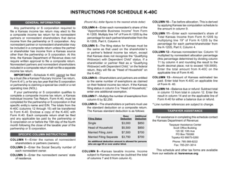 Schedule K-40C Kansas Composite Income Tax Schedule - Kansas, Page 2