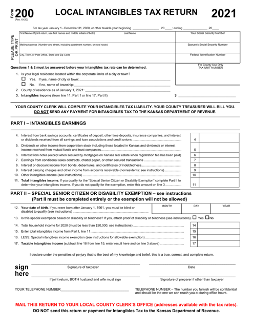 Form 200 2021 Printable Pdf