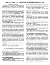 Form 200 Local Intangibles Tax Return - Kansas, Page 2