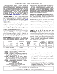 Form ST-28B &quot;Statement for Sales Tax Exemption on Electricity, Gas, or Water Furnished Through One Meter&quot; - Kansas, Page 2