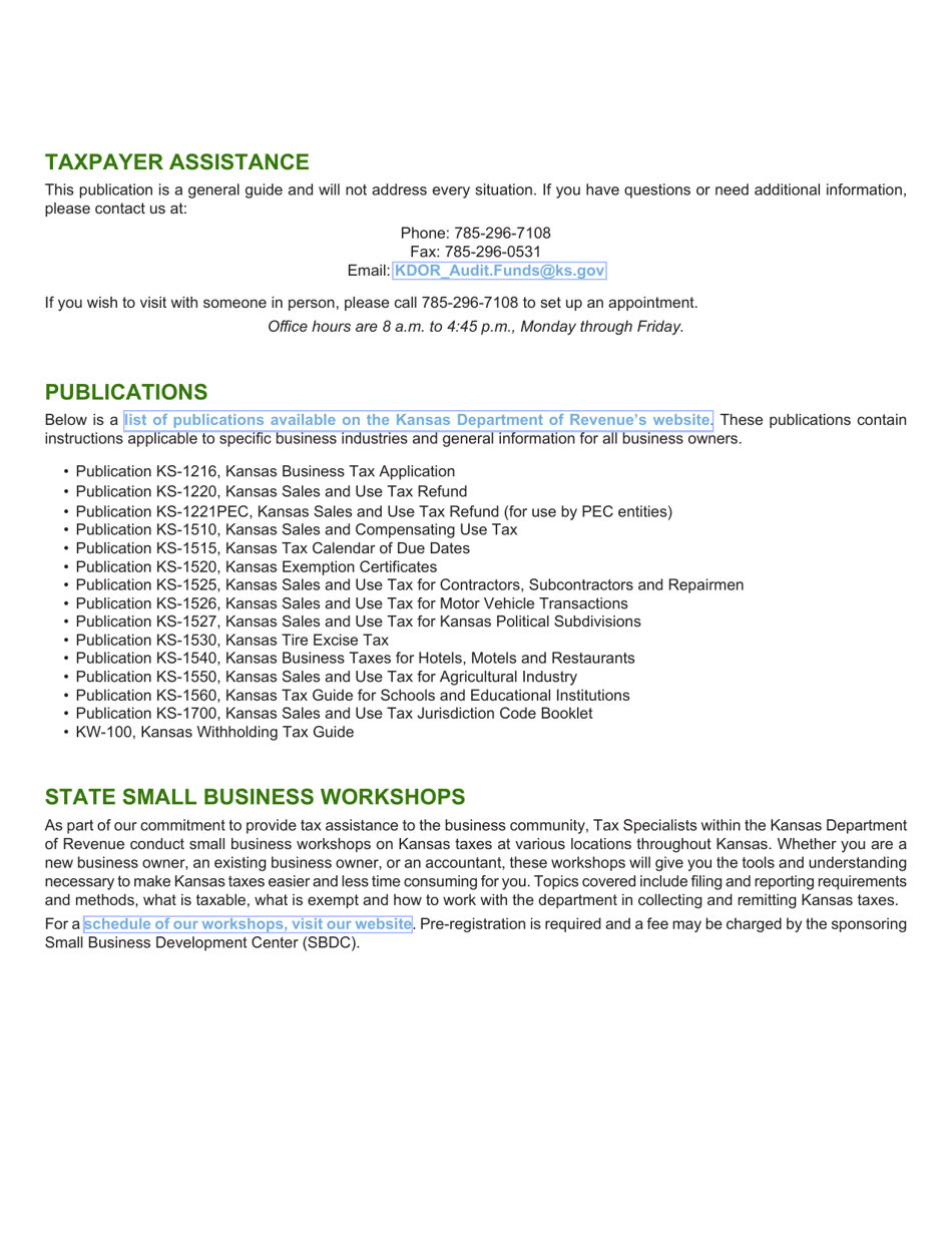Form ST-21 Kansas Sales and Use Tax Refund Application - Kansas, Page 12
