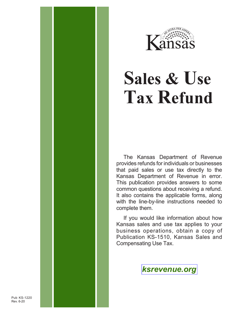 Form ST-21 Kansas Sales and Use Tax Refund Application - Kansas, Page 1