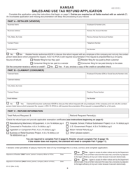 Form ST-21 &quot;Kansas Sales and Use Tax Refund Application&quot; - Kansas, Page 8