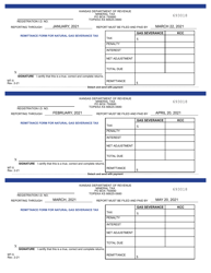 Form MT-5 Mineral Tax Return - Gas Severance - Kansas, Page 2