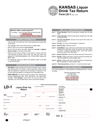 Form LD-1 Kansas Liquor Drink Tax Return - Kansas