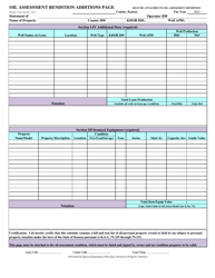 Schedule 2 Oil Assessment Rendition - Kansas, Page 2