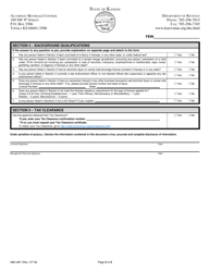 Form ABC-807 Management Services Information - Kansas, Page 2