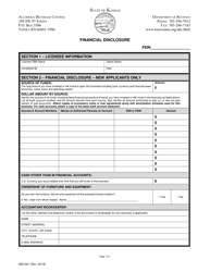 Document preview: Form ABC-801 Financial Disclosure - Kansas