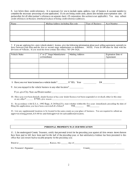 Form D-17B Application for a Manufactured Home Dealer License - Kansas, Page 2