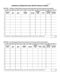 Schedule K-62 Alternative-Fuel Tax Credit - Kansas, Page 2