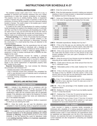 Schedule K-37 Disabled Access Credit - Kansas, Page 2