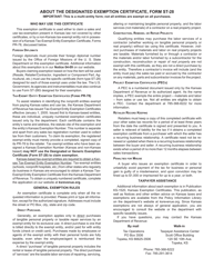 Form ST-28 Designated or Generic Exemption Certificate - Kansas, Page 2
