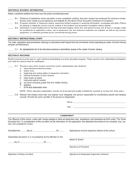 Form DSD CDTS-83 &quot;Driver Training School Application for Teen License&quot; - Illinois, Page 2