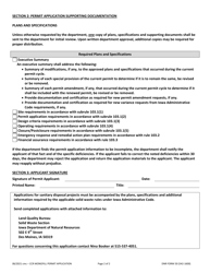 DNR Form 50 (542-1600) Coal Combustion Residue Monofill Permit Application - Iowa, Page 2