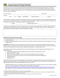 DNR Form 542-8122 Professional Engineer (Pe) Design Certification - Iowa