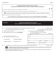 Form 10A100(P) Kentucky Tax Registration Application - Kentucky, Page 8