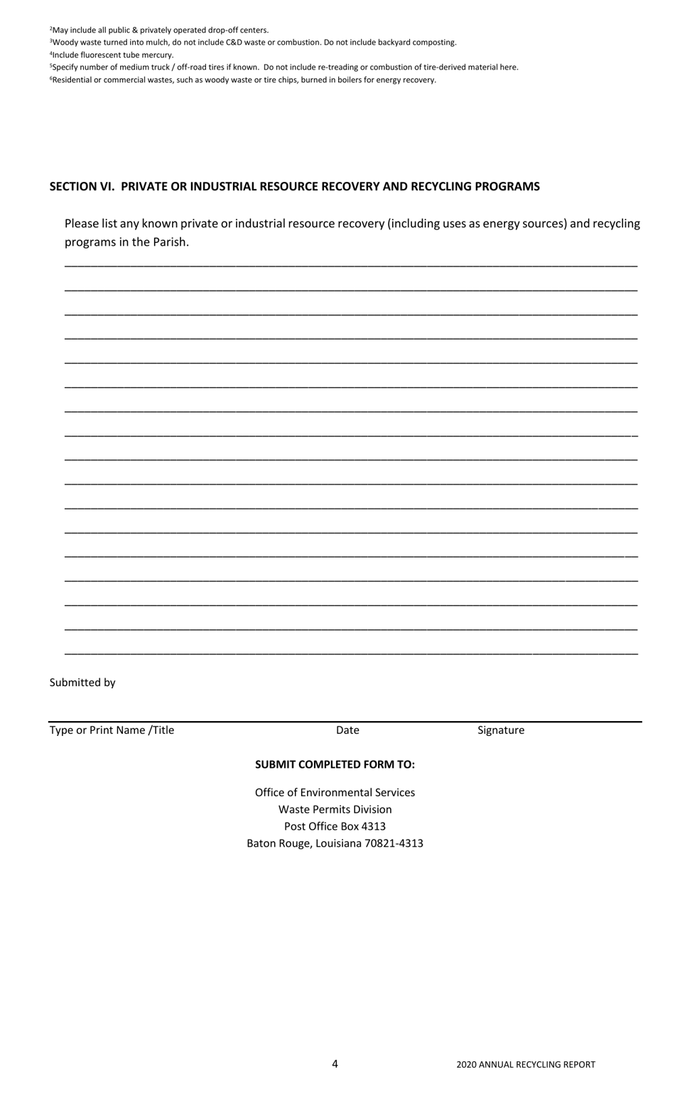 Annual Recycling Report - Louisiana, Page 4