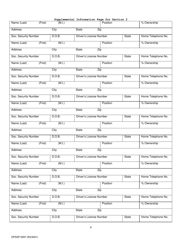 Form DPSSP0097 Indian Gaming Unit Corporate State Certification Renewal Application - Louisiana, Page 13