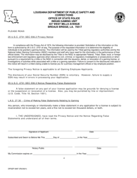 Form DPSSP0097 Indian Gaming Unit Corporate State Certification Renewal Application - Louisiana, Page 8