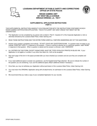 Form DPSSP0096 Part C Indian Gaming Unit Corporate Certification Application Financial Disclosure - Louisiana, Page 3