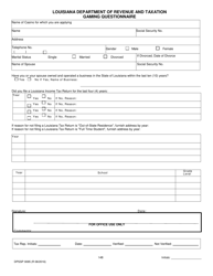 Form DPSSP0095 Part B Indian Gaming Unit Corporate Certification Application Individual Personal History - Louisiana, Page 17