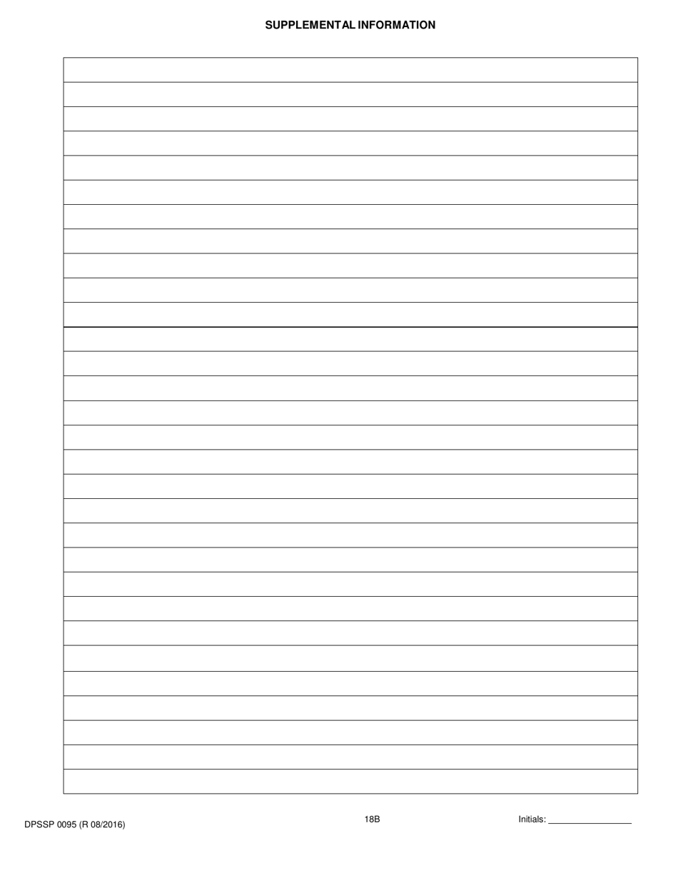 Form DPSSP0095 Part B Indian Gaming Unit Corporate Certification Application Individual Personal History - Louisiana, Page 21