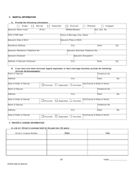 Form DPSSP0095 Part B Indian Gaming Unit Corporate Certification Application Individual Personal History - Louisiana, Page 5